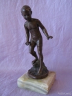 Скульптура Мальчик Бронза Австрия Ruff Besserdich