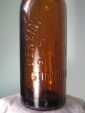 Старое стекло Кёнигсберга Бутылка коричневого стекла с надписью VEREINIGTE BRAUEREIEN GUMBINNEN - вид 3