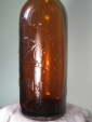Старое стекло Кёнигсберга Бутылка коричневого стекла с надписью VEREINIGTE BRAUEREIEN GUMBINNEN - вид 4