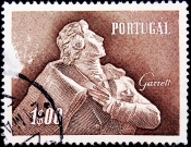 Португалия 1957 год . Гарретт, Алмейда (1799-1854) поэт и политик .