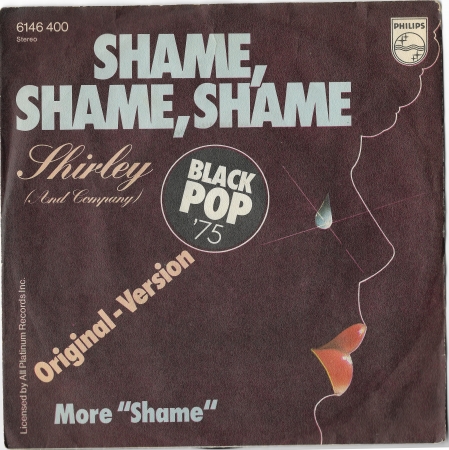 Shirley And Company "Shame, Shame, Shame" 1975 Single