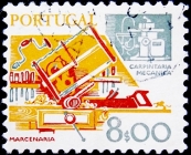 Португалия 1980 год . Ручной инструмент плотника и механический инструмент .