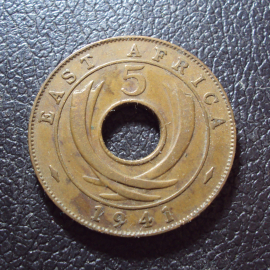 Восточная Африка Британская 5 центов 1941 I год.