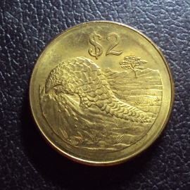 Зимбабве 2 доллара 2001 год.