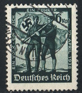 1938 - Рейх - Плебисцит в Австрии Mi.663