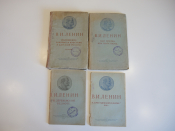 4 книги В.И. Ленин , ОГИЗ политическая литература, СССР, 1939 г.