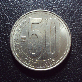 Венесуэла 50 сентимо 2007 год.