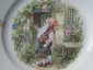 Фарфоровая тарелка с Гномом и зверюшками (детская тематика) 20-30 годы Германия - вид 1