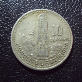 Гватемала 10 сентаво 1987 год.