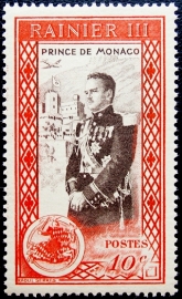 Монако 1950 год . Принц Монако Райнер III , 10с .