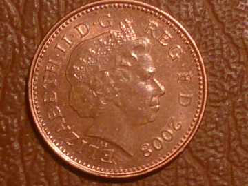 Великобритания, 1 пенни 2008 год