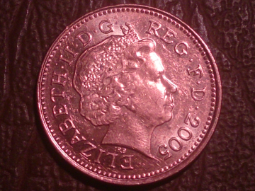 Великобритания, 1 пенни 2005 год (1)