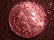 Великобритания, 1 пенни 2005 год (3)