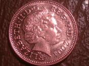 Великобритания, 1 пенни 2004 год