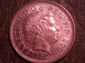 Великобритания, 1 пенни 2001 год (1)