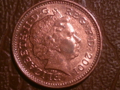 Великобритания, 1 пенни 2001 год (3)