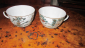 пара чайных чашек , шинуазри , роспись , фарфор . 90-х годов - вид 1