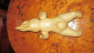 старинная целлулоидная игрушка " Заяц Арестант " высота 24 см - вид 3