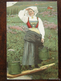 Почтовая карточка Открытка 1906 M. Glückstadt & Münden, Hamburg. Norwegen