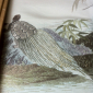 Аист вышивка шелк Япония до 1950 г  Размер 48х70 см  Состояние идеальное  - вид 3