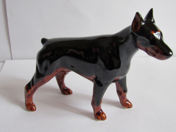Доберман собака ,авторская керамика,Вербилки