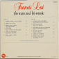 Francis Lai "The Man And His Music" 1975 Lp - вид 1