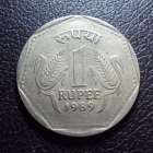 Индия 1 рупия 1989 год.