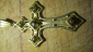 Нательный крест , Серебро 925 проба , позолота , солнечный камень - вид 6