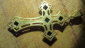 Нательный крест , Серебро 925 проба , позолота , солнечный камень - вид 7