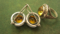 Комплект перстень и серьги Серебро 875 пробы со звездой , общий вес 14.9 гр - вид 2