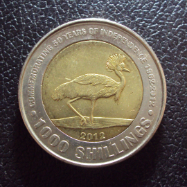 Уганда 1000 шиллингов 2012 год 50 лет независимости.