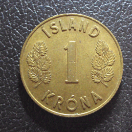 Исландия 1 крона 1965 год.