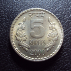 Индия 5 рупий 2000 год.