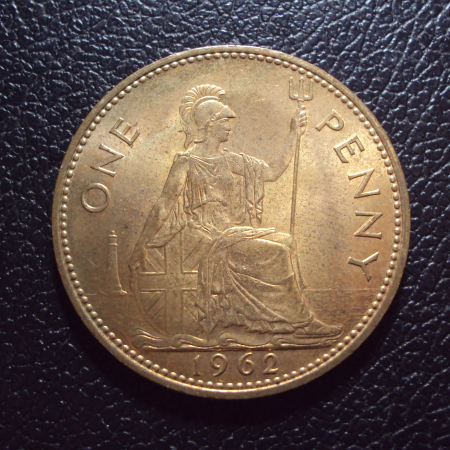 Великобритания 1 пенни 1962 год.