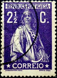 Португалия 1912 год . Церера 2,5 c .