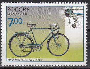 Россия 2008 Велосипеды 1288 MNH