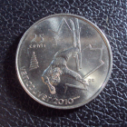 Канада 25 центов 2008 год Фристайл.
