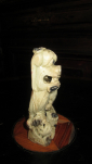 старинная статуэтка ручной работы: СОБАКИ, мыльный камень , Восток 19 век - вид 4