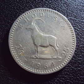 Родезия 25 центов 1964 год.
