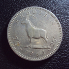 Родезия 25 центов 1964 год.