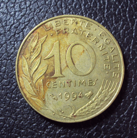 Франция 10 сантим 1994 год.
