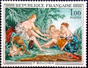 Франция 1970 год . Буше (1703-1770) 