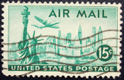 США 1947 год . Авиа Почта .