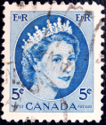 Канада 1954 год . Королева Елизавета II (4)