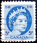 Канада 1954 год . Королева Елизавета II (5)