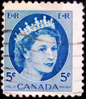 Канада 1954 год . Королева Елизавета II (6)