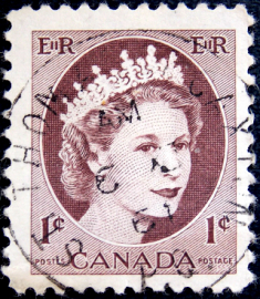 Канада 1954 год . Королева Елизавета II (7)