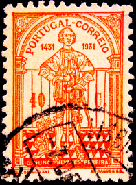 Португалия 1931 год . Нуну Алвареш Перейра (1360-1431) .