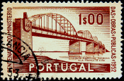 Португалия 1952 год . Мост маршала Кармона .