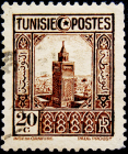 Тунис 1931 год . Страна и люди - Тунис . Великая мечеть Зитуна .
